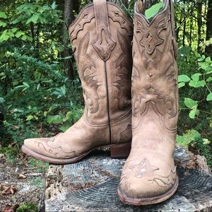 Resistol Ranch 8.5 Cowboy Boots Embroidered West